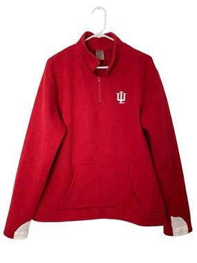 IU Pullover Womens Size XXL Indiana University Game Day Couture 1/4 Sweatshirt